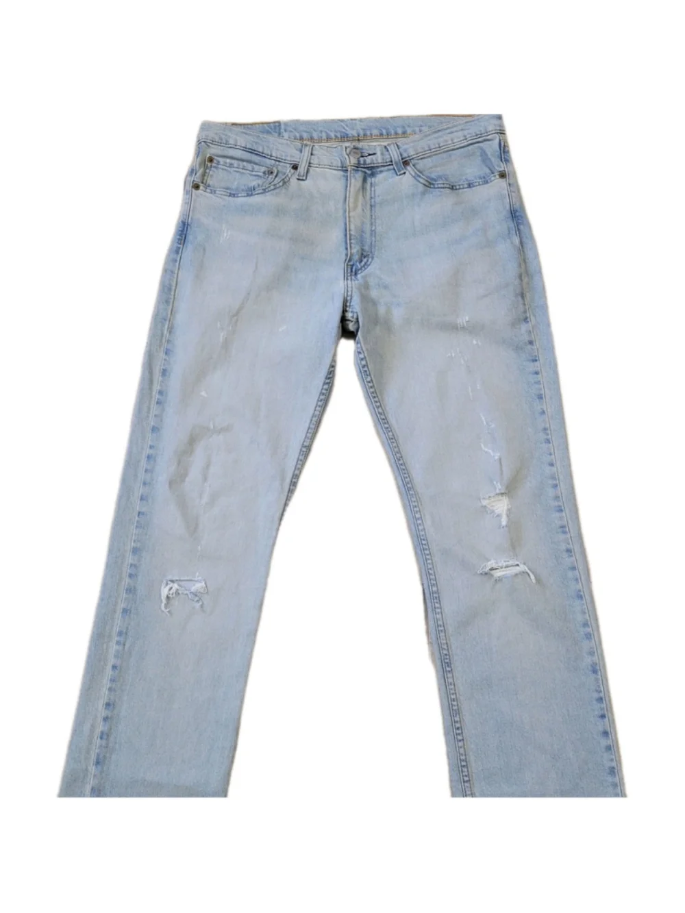 Levi's Jeans 511 Slim Straight Distressed Blue Size 34/34 Men's Excellent Cond